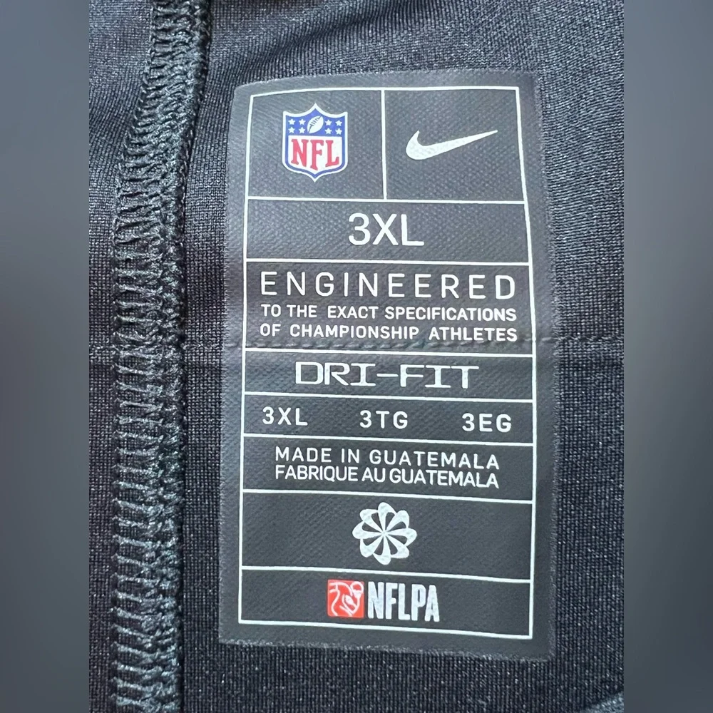 Nike‎ Dri-Fit New York Jets Aaron Rodgers #8 Jersey Black Men’s 3XL NFL On Field